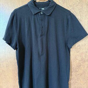 HyperNatural Black Premium Bio-performance Dagger Slim Fit Micro-Pique Polo with